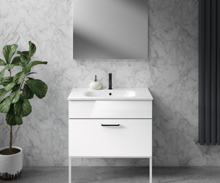 Morley Luxury Bathroom Vanity Unit 800 - Gloss White