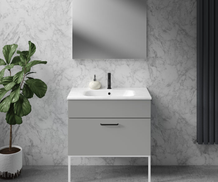 Morley Luxury Bathroom Vanity Unit 800 - Storm Grey