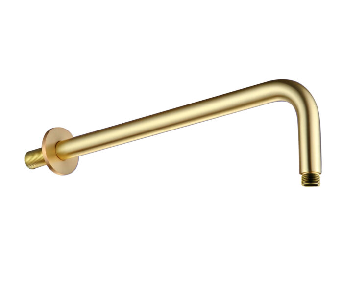 LBC Wall Mounted Shower Arm Brushed Brass